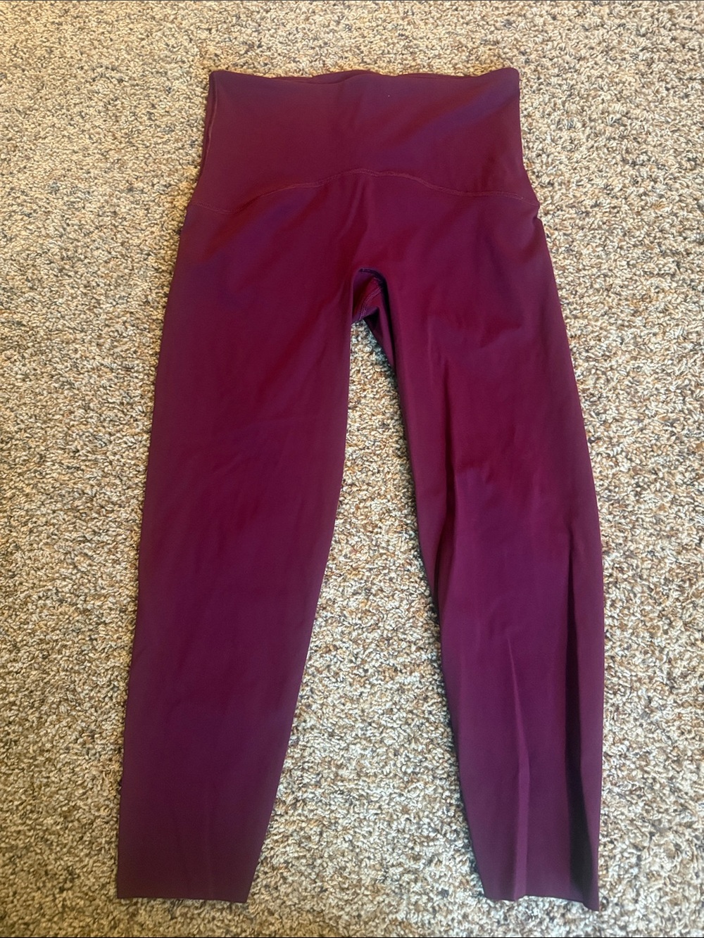 High-Rise Spanx leggings in Plum